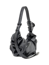 Diesel Borsa a Spalla Nera Drappeggiata con Logo Metallico - Borse A Mano Donna | Lidia Shopping