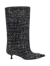 Diesel Tweed Boots with Kitten Heel and Buckle - Collezione Happy Birthday | Lidia Shopping
