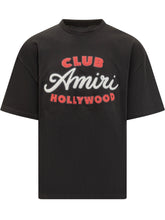 Amiri T-Shirt Nera Club Hollywood Ricamata - Abbigliamento Uomo | Lidia Shopping