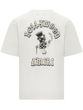Amiri T-Shirt Bianca con Stampa Hollywood - Abbigliamento Uomo | Lidia Shopping