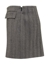 Ferragamo Minigonna in Lana Grigia - Abbigliamento Donna | Lidia Shopping