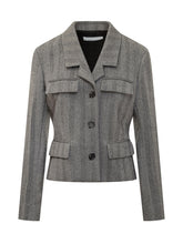 Ferragamo Giacca in Lana Grigia - Abbigliamento Donna | Lidia Shopping