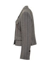 Ferragamo Giacca in Lana Grigia - Abbigliamento Donna | Lidia Shopping