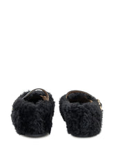 Ferragamo Ballerine in Shearling Nero con Fibbia - Collezione Happy Birthday | Lidia Shopping