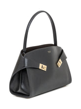 Ferragamo Black Leather Bag with Gold Details - Collezione Happy Birthday | Lidia Shopping