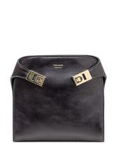 Ferragamo Black Leather Handbag with Gold Buckle - Collezione Happy Birthday | Lidia Shopping