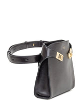 Ferragamo Black Leather Handbag with Gold Buckle - Collezione Happy Birthday | Lidia Shopping