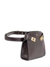 Ferragamo Brown Leather Handbag with Gold Buckle - Collezione Happy Birthday | Lidia Shopping