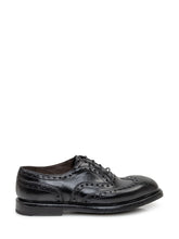 Premiata Black Leather Brogue Lace-Ups - Collezione Happy Birthday | Lidia Shopping