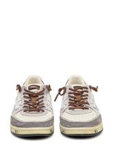 Premiata White and Grey Leather Suede Sneakers - Collezione Happy Birthday | Lidia Shopping