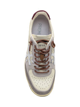 Premiata White and Grey Leather Suede Sneakers - Collezione Happy Birthday | Lidia Shopping