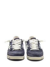 Premiata Sneakers in Suede Blu con Dettagli Bianchi - Collezione Happy Birthday | Lidia Shopping