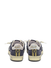 Premiata Sneakers in Suede Blu con Dettagli Bianchi - Collezione Happy Birthday | Lidia Shopping