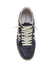 Premiata Sneakers in Suede Blu con Dettagli Bianchi - Collezione Happy Birthday | Lidia Shopping