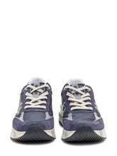 Moerun Sneakers Running Blu in Pelle e Tessuto - Collezione Happy Birthday | Lidia Shopping