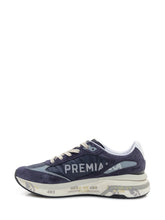 Moerun Sneakers Running Blu in Pelle e Tessuto - Collezione Happy Birthday | Lidia Shopping