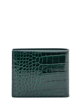 Tom Ford Portafoglio Verde in Pelle Stampa Coccodrillo - Accessori Uomo | Lidia Shopping