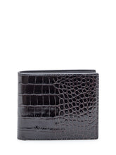 Tom Ford Portafoglio in Pelle Nera Effetto Cocco - Accessori Uomo | Lidia Shopping