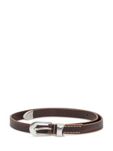 Our Legacy Brown Leather Belt with Metal Buckle - Collezione Happy Birthday | Lidia Shopping