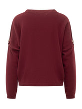 Vanisè Bordeaux Sweater with Pearl Details - Collezione Happy Birthday | Lidia Shopping