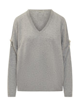 Vanisè Sweater with Pearl Sleeve Details - Collezione Happy Birthday | Lidia Shopping