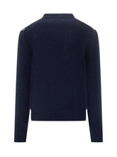 Ballantyne Wool Sweater with Blue and Grey Geometric Pattern - Ballantyne | Lidia Shopping