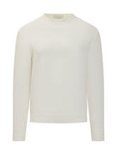 Ballantyne White Wool Crewneck Sweater - Ballantyne | Lidia Shopping