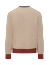 Ballantyne Beige and Red Argyle Wool Crewneck Sweater - Ballantyne | Lidia Shopping
