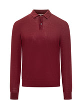 Ballantyne Bordeaux Wool Long Sleeve Polo - Ballantyne | Lidia Shopping