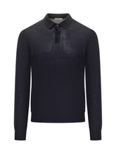 Ballantyne Blue Wool Long Sleeve Polo - Ballantyne | Lidia Shopping