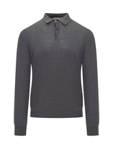 Ballantyne Grey Wool Long Sleeve Polo - Ballantyne | Lidia Shopping