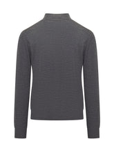 Ballantyne Grey Wool Long Sleeve Polo - Ballantyne | Lidia Shopping