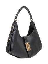Ganni Borsa a Spalla in Pelle con Chiusura Logo - Borse A Spalla Donna | Lidia Shopping