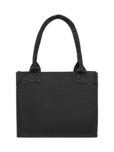 Ganni Tote Bag in Canvas Nero con Stampa Puppy - Borse Donna | Lidia Shopping
