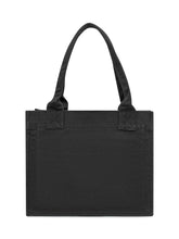 Ganni Tote Bag in Canvas Nero con Logo - Borse Donna | Lidia Shopping