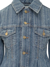 Ganni Giacca in Denim con Pieghe - Abbigliamento Donna | Lidia Shopping