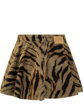 Ganni Minigonna a Pieghe Animalier - Abbigliamento Donna | Lidia Shopping