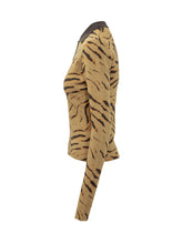 Ganni Maglia Polo Animalier a Maniche Lunghe - Abbigliamento Donna | Lidia Shopping