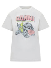 Ganni Graphic Print T-shirt - Collezione Happy Birthday | Lidia Shopping