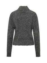 Pinko Grey Lurex Sweater with High Neck - Collezione Happy Birthday | Lidia Shopping