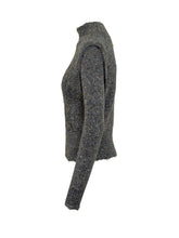 Pinko Grey Lurex Sweater with High Neck - Collezione Happy Birthday | Lidia Shopping