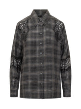 Pinko Reina Checked Shirt with Black Lace - Collezione Happy Birthday | Lidia Shopping