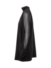 Pinko Black Short Dress with Sheer Sleeves - Collezione Happy Birthday | Lidia Shopping