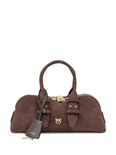 Pinko Suede Bag with Leather Details - Collezione Happy Birthday | Lidia Shopping