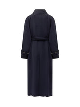 Weekend Max Mara Cappotto Doppiopetto Blu Navy con Cintura - Abbigliamento Donna | Lidia Shopping