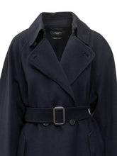 Weekend Max Mara Cappotto Doppiopetto Blu Navy con Cintura - Abbigliamento Donna | Lidia Shopping