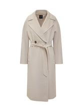 Weekend Max Mara Cappotto Avorio in Lana con Cintura - Abbigliamento Donna | Lidia Shopping
