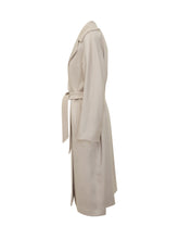 Weekend Max Mara Cappotto Avorio in Lana con Cintura - Abbigliamento Donna | Lidia Shopping