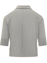 Alpha Studio Grey Knit Polo Shirt - Collezione Happy Birthday | Lidia Shopping