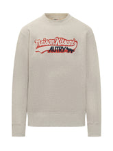 Autry x Maison Kitsunè Felpa Beige con Logo - Abbigliamento Uomo | Lidia Shopping